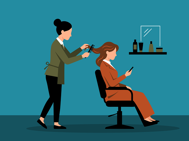 Free hairdresser salon beauty vector