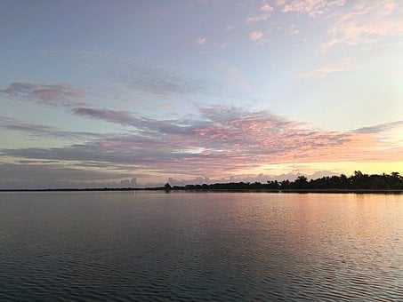 Natur, Landskab, Daggry, Hav, Kyst