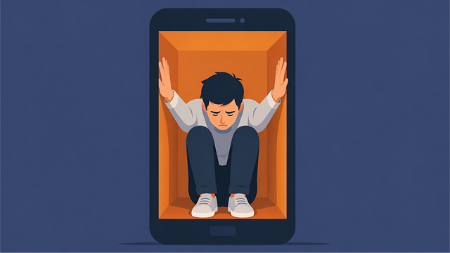 Free smartphone addiction digital addiction mental health vector