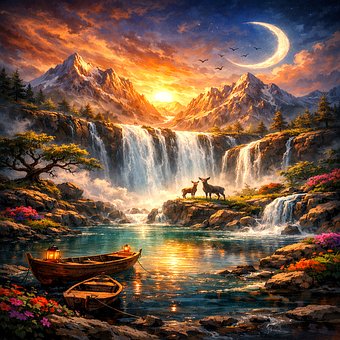 Free Fantasy Landscape illustration and picture