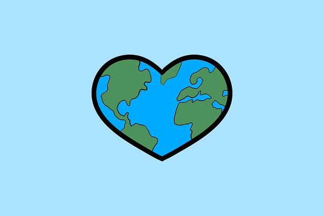 Free heart earth planet illustration