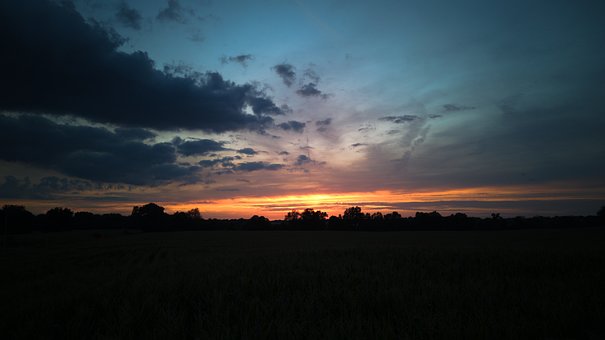 Free Sunset Dark Clouds photo and picture