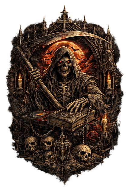 Free Dark Fantasy Grim Reaper illustration and picture