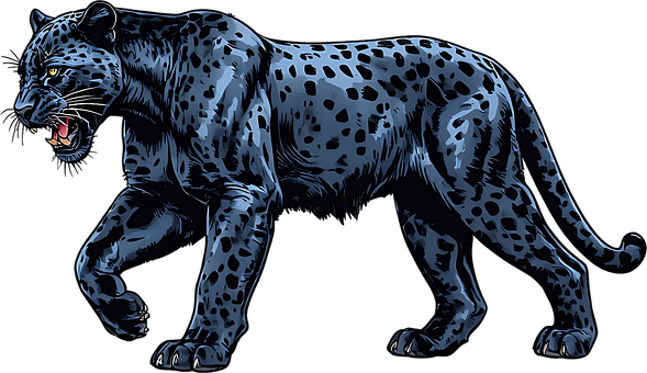 Free Panther Black Big Cat illustration and picture