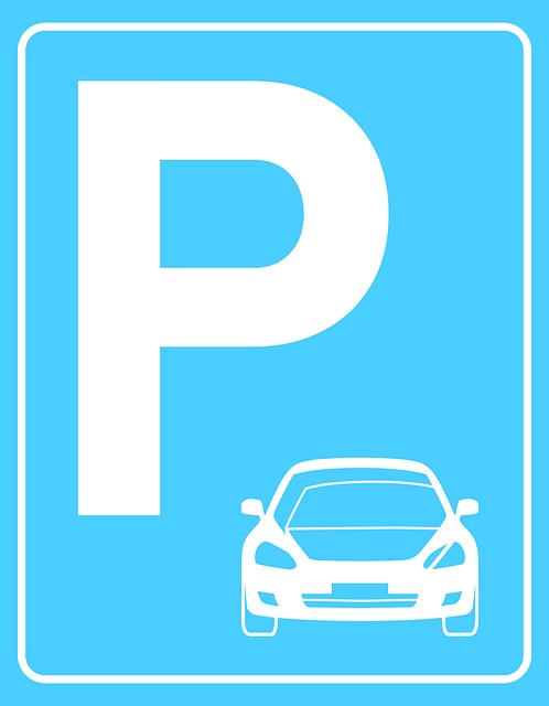 Free parking sign car vector