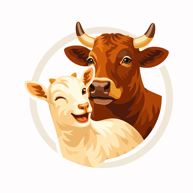 Free cow goat nature illustration