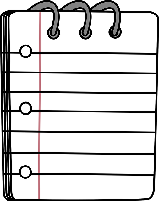 Free Notebook Paper vector and picture