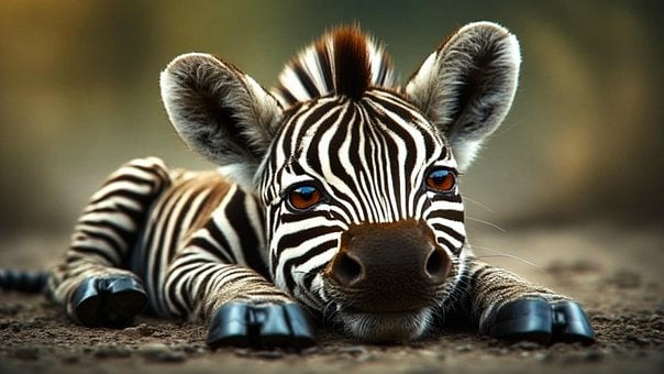 Free Zebra Young illustration and picture