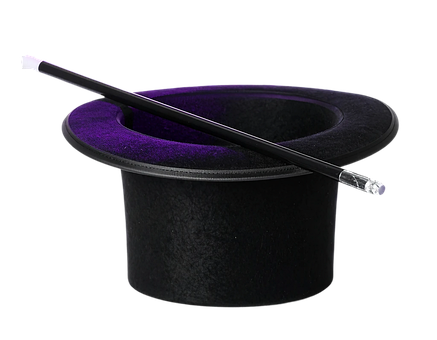 Free Magic Hat Magic Wand illustration and picture