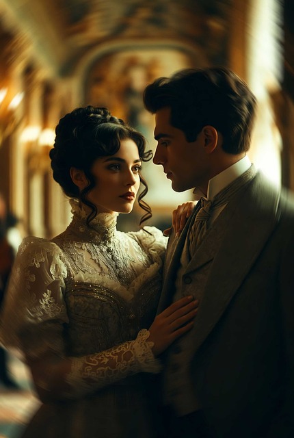 Pár, Romantický, Vintage, Móda