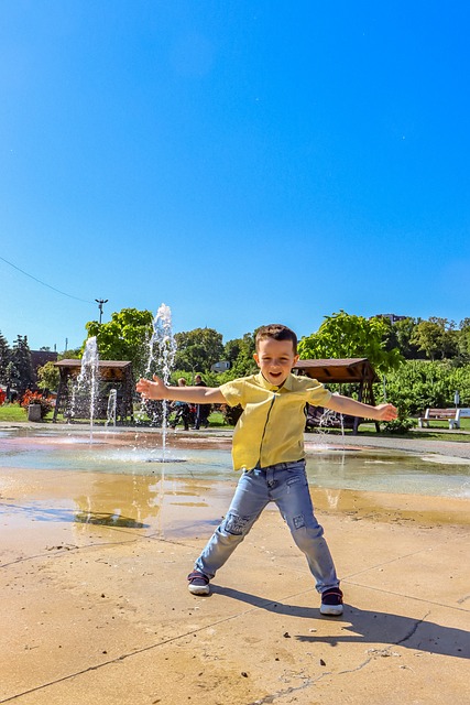 Free Boy Fountain photo and picture