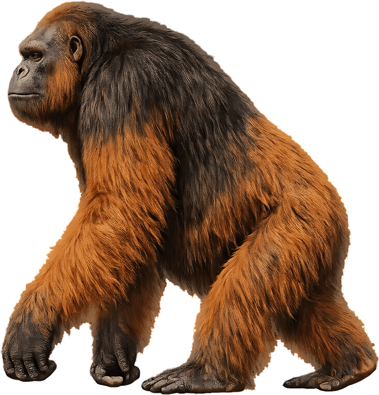Free ape gigantopithecus giant ape illustration