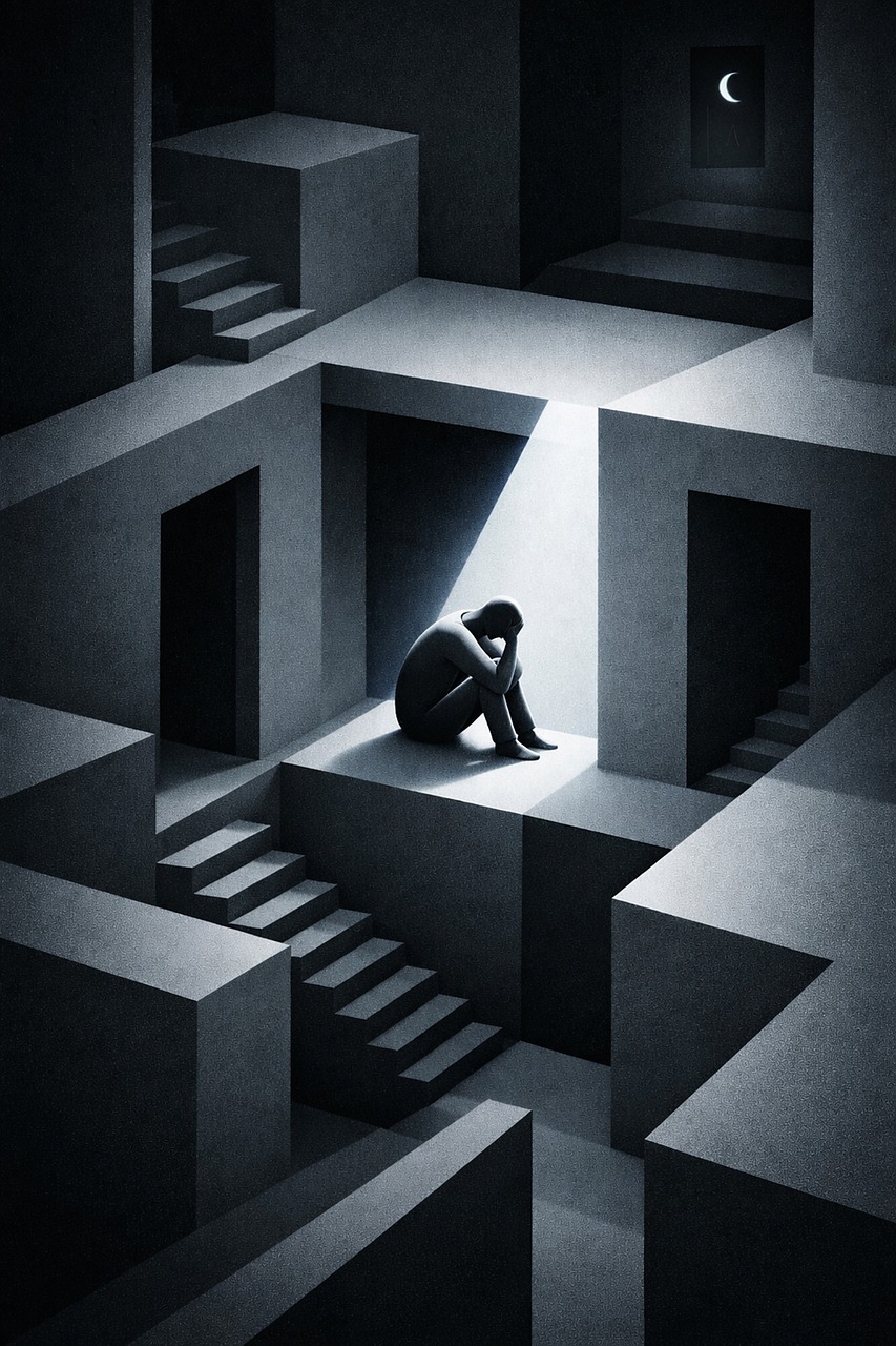 Download Figure, Loneliness, Isolation. Royalty-Free Stock Illustration ...