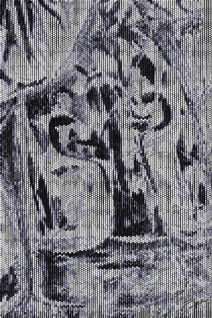 Free monochrome art mosaic illustration
