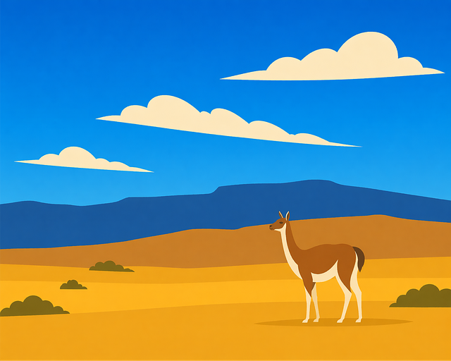 Free llama alpaca desert vector