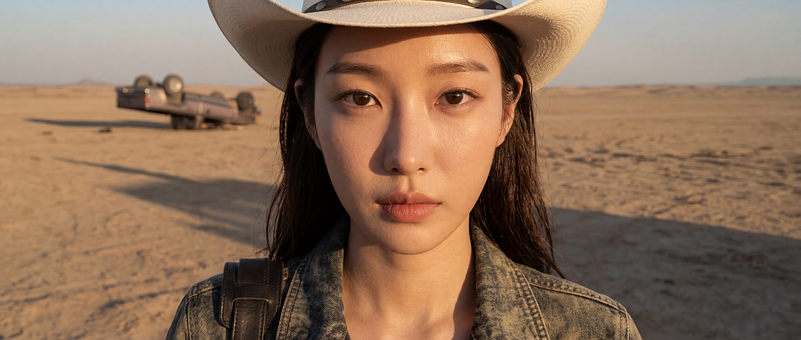 Free Woman Cowboy Hat illustration and picture