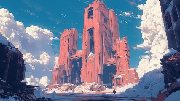 Fantasia, Arquitetura, Ruínas, Torre