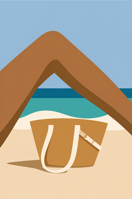 Free beach minimalism summer vector