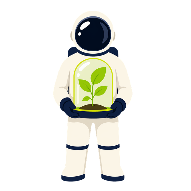 Free astronaut space earth day illustration