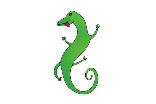 Șopârlă, Verde, Mic, Limbă, Amuzant
