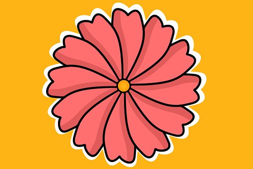 Floare, Roșu, Frumoasa, Desen, Petale