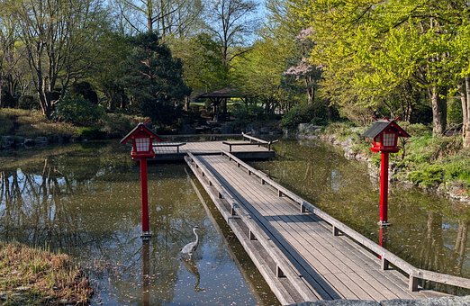 Free Japanese Garden Wooden Bridge photo and picture
