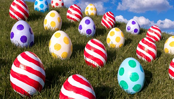 Free Easter Painted Eggs photo and picture