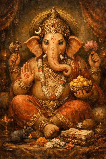 Free Ganesha Hindu God illustration and picture