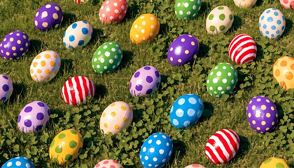 Free Easter Painted Eggs photo and picture