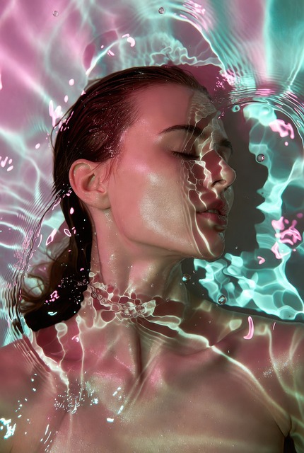 Sereniteit, Waterreflecties, Vrouw