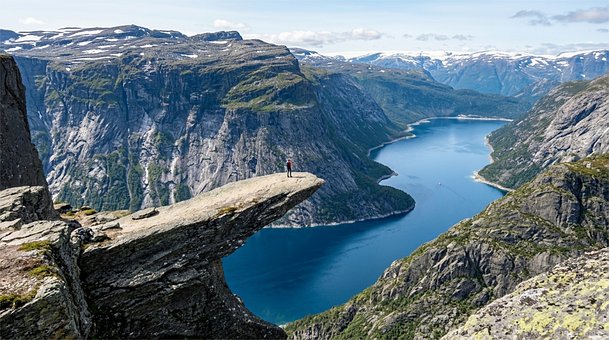 Trolltunga, Norge, Natur, Bjerg, Rejse