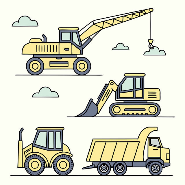 Free Crane Excavator vector and picture