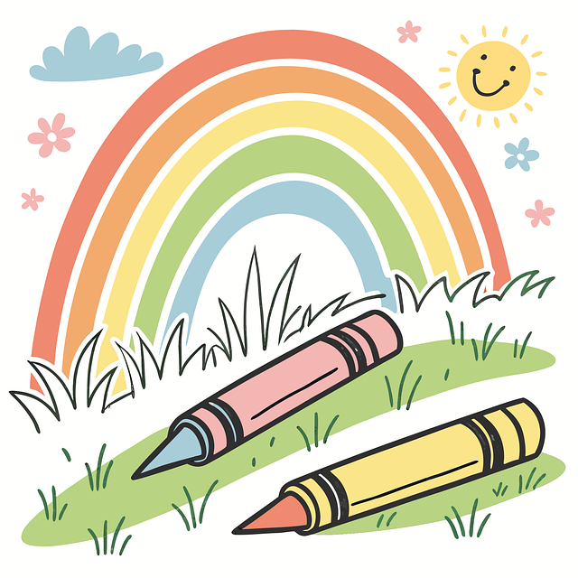 Free Drawn Crayons vector and picture
