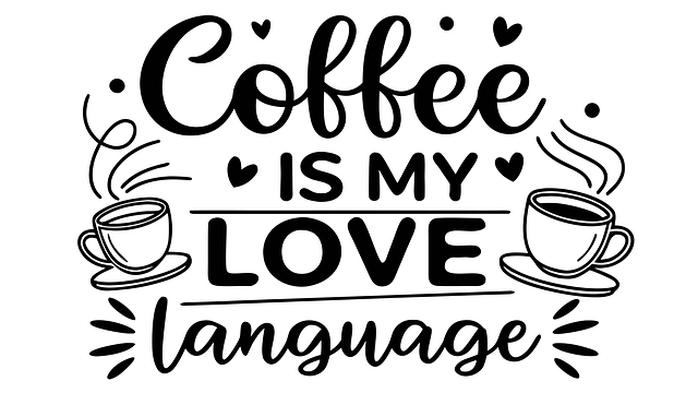Free Coffee Love Language vector and picture