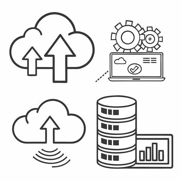 Free Cloud Data Warehouse vector and picture