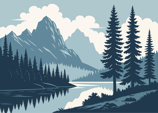 Free Landscape Mountains vector and picture