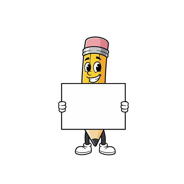 Free mascot cartoon pencil illustration