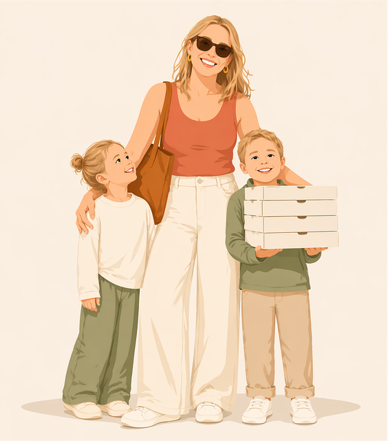 Free mother children family vector