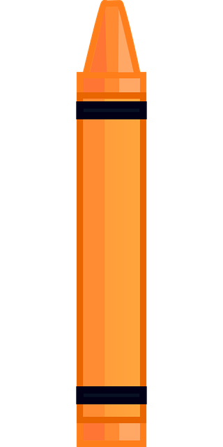 Free Crayon Orange vector and picture