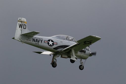 Vliegtuig, Militair, Marine, Zuigermotor