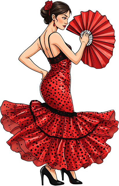 Free Flamenco Dancer illustration and picture