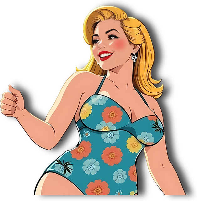 Free Woman Swimmer illustration and picture