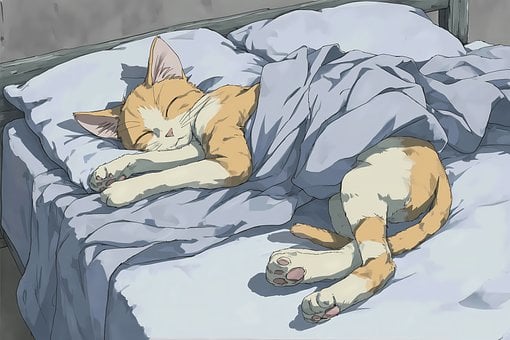 Katze, Schlafend, Katzen-Animation
