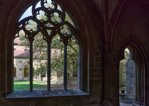 Klooster, Middeleeuws, Venster, Gotisch