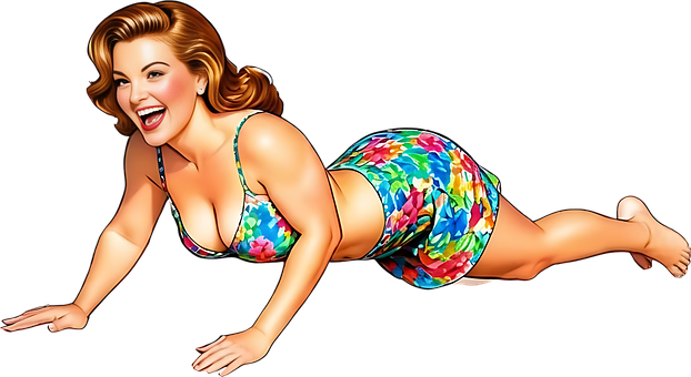 Free Woman Retro illustration and picture