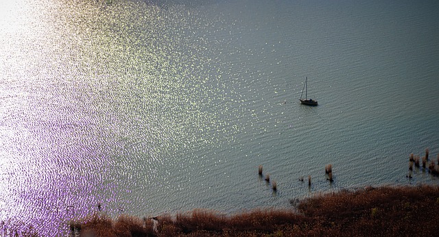 See, Boot, Glanz, Reflexion, Jacht