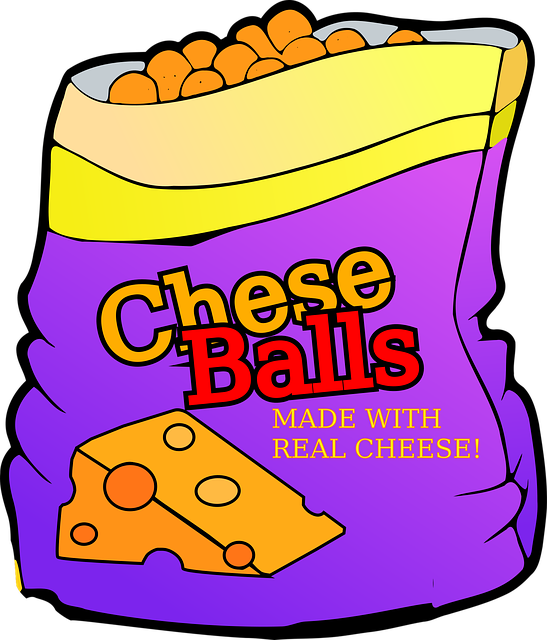 Free Cheese Balls Cheese Puffs vector and picture