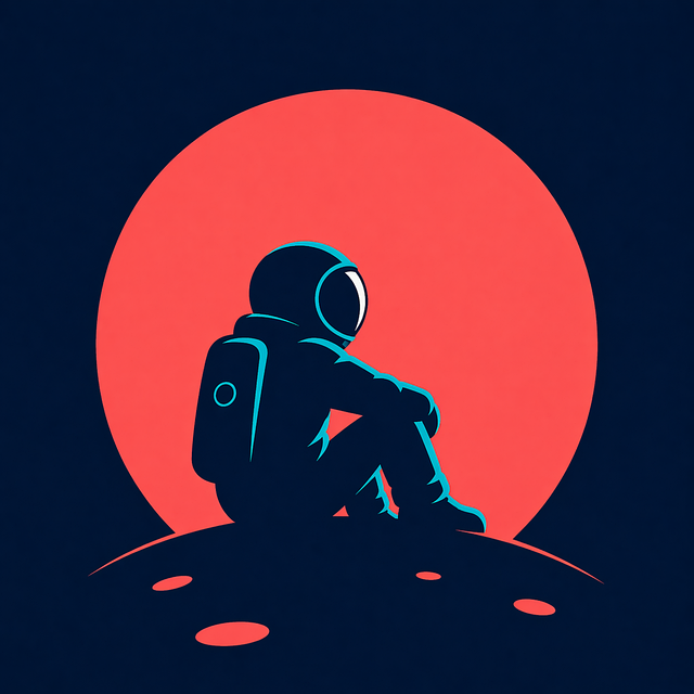 Free astronaut space moon vector