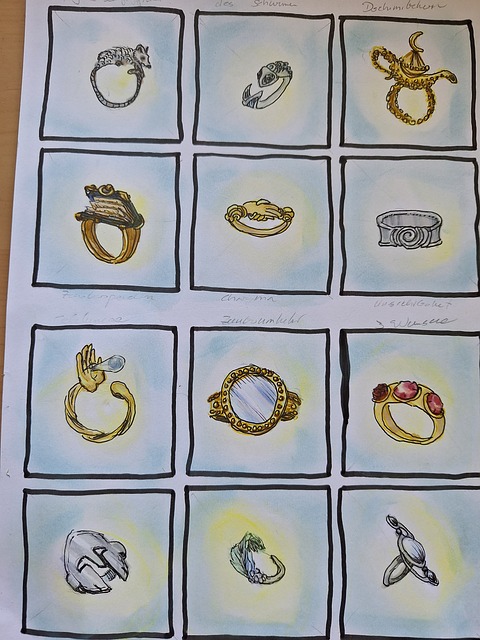 Anillos, Joyería, Oro, Ilustración