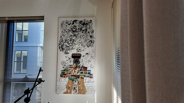 Kunstwerk, Tekening, Interieur, Atelier